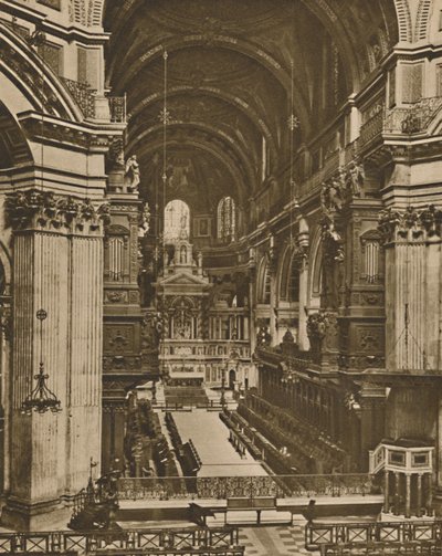 St. Pauls højalter set ned ad korets lange udsigt, c1935. af Unbekannt