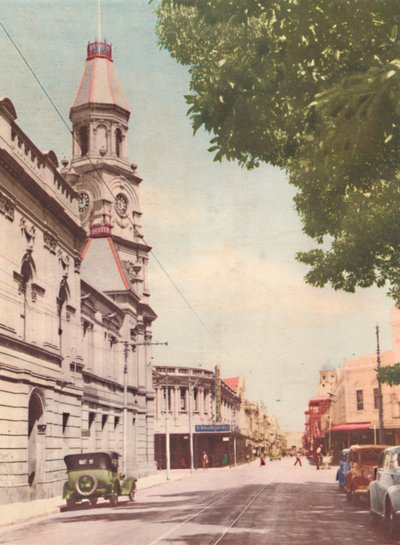 High Street, Fremantle, c1947. af Unbekannt