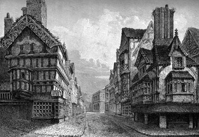 High Street, Shrewsbury, 1825 1893 af Unbekannt