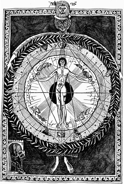 Hildegard af Bingen 1098-1179, tysk abbedisse og mystiker af Unbekannt