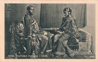 Hindu Nautches spillekort, c1910 af Unbekannt