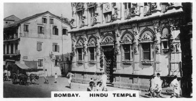 Hindu Temple, Bombay, Indien, c1925 af Unbekannt