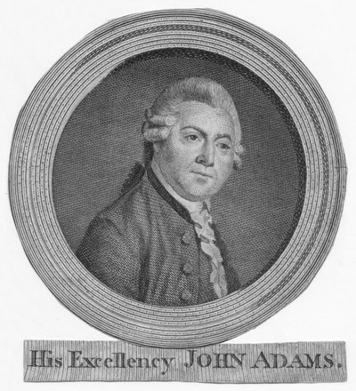 Hans Excellence John Adams, c1783. af Unbekannt