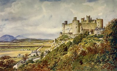Historisk Harlech Castle, berømt i walisisk sang, c1948. af Unbekannt