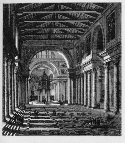Det gamle Roms historie. Peterskirken er en senrenæssancekirke beliggende i Vatikanstaten. af Unbekannt