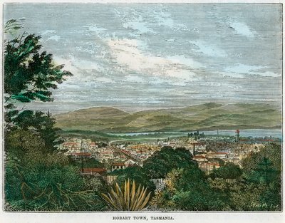 Hobart Town, Tasmanien, Australien, c1880 af Unbekannt