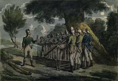 Hornorkester, ca 1820 af Unbekannt