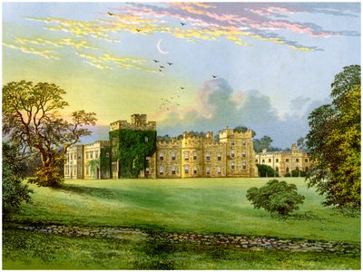 Hornby Castle, Yorkshire, hjemsted for hertugen af Leeds, c1880. af Unbekannt