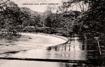 Horseshoe Falls ved floden Dee, nær Llangollen, Wales, tidligt i det 20. århundrede af Unbekannt
