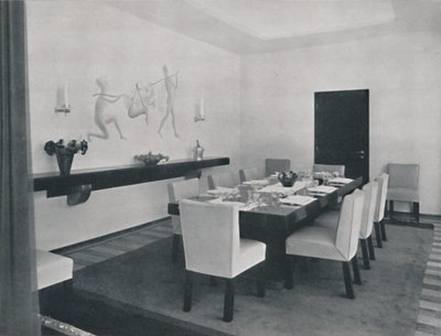 Hus i Bukarest af Rudolf Frankel - Spisestuen, 1942 af Unbekannt