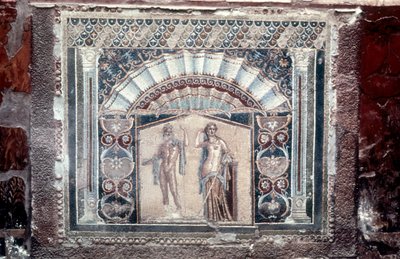House of Neptun og Amphitrite mosaik, romersk, Herculaneum, c69 af Unbekannt