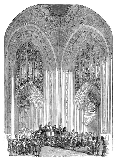 Houses of Parliament, Grand Entrance, Westminster, London, slutningen af det 19. århundrede af Unbekannt