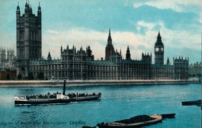 Houses of Westminster, London, 1907, c1900-1930 af Unbekannt