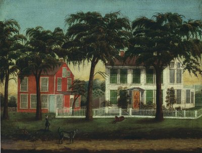 Huse ved Fox River, Illinois, 188190. af Unbekannt