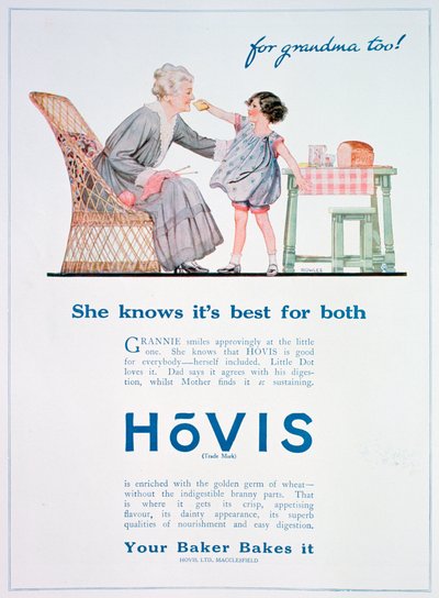 Hovis brødannonce, 1923 af Unbekannt