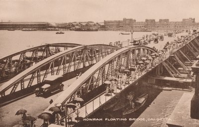Howrah Floating Bridge, Calcutta, c1905 af Unbekannt