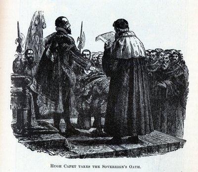 Hugh Capet aflægger Sovereigns Oath, 1882 af Unbekannt