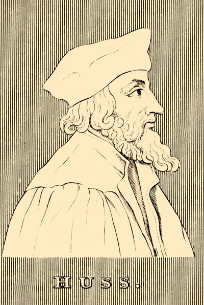 Huss, c1369-1415, 1830. af Unbekannt