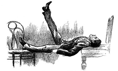 Hypnotiseret subjekt i en tilstand af katalepsi, 1891 af Unbekannt