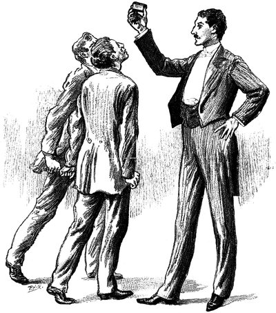 Hypnotiserede emner tiltrukket af en tændstikæske, 1891 af Unbekannt