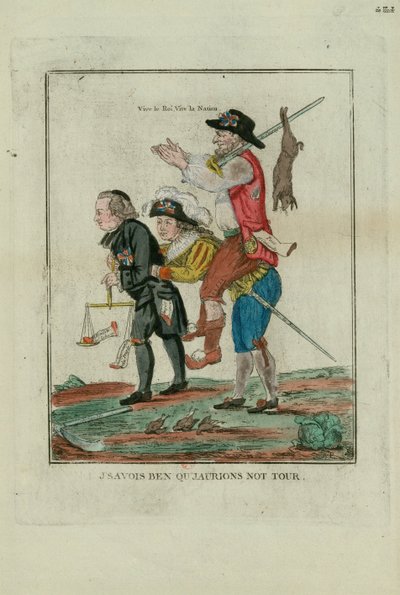 Jeg var sikker på, at vi ville få vores tur, 1789. af Unbekannt