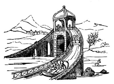 Ice Mountain, kunstig slædebane, Rusland, 1836 af Unbekannt