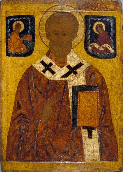 Ikon af St Nicholas, 15.-16. århundrede 1401-1600 af Unbekannt