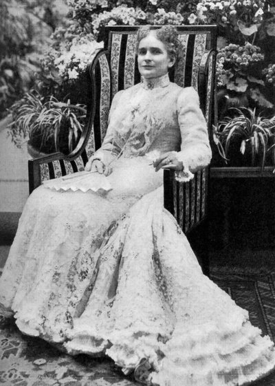 Ida Saxton McKinley, hustru til den amerikanske præsident William McKinley, c1900, 1908 af Unbekannt