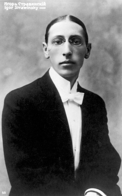 Igor Stravinsky, russisk-født komponist, som en ung mand, c1900 af Unbekannt