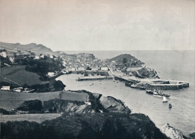 Ilfracombe - Typisk udsigt, der viser den forrevne kyst, 1895 af Unbekannt