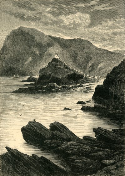 Ilfracombe - Udsigt fra klipperne ved bunden af Capstone, 1898. af Unbekannt