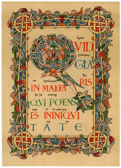 Oplyst initial Q, c1073 af Unbekannt