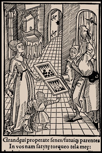 Illustration til bogen Ship of Fools af Sebastian Brant, 1497. af Unbekannt