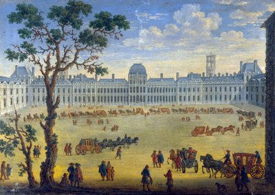 Imaginær udsigt over Tuilerierne, 1600-tallet af Unbekannt