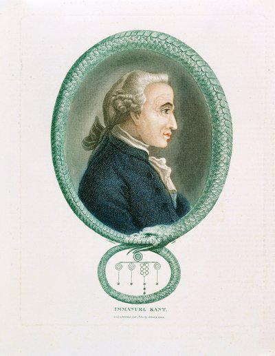 Immanuel Kant, tysk filosof, 1812 af Unbekannt