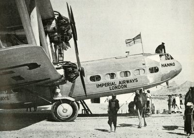 Imperial Airways Handley-Page HP 42 biplan Hanno, Gwadar, Baluchistan, c1931-c1940 1946. af Unbekannt