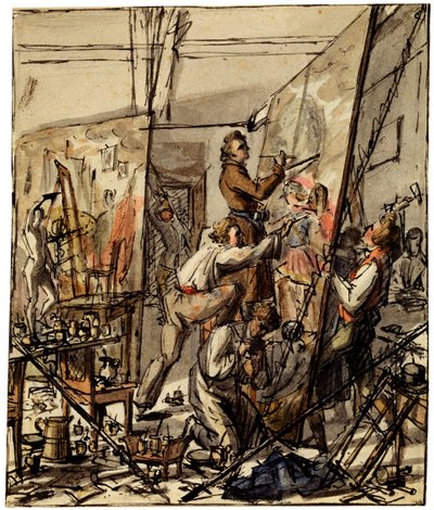 I et kunstnerstudie, 1820