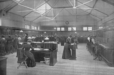 I Post Office Central Telephone Exchange, City of London, c1903 1903 af Unbekannt