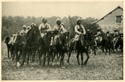 Indiske soldater ved fronten, Første Verdenskrig, 1914, c1920. af Unbekannt