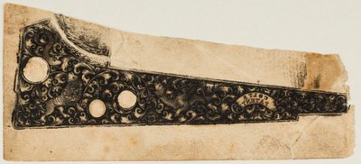Ink Impression Pull fra en Colt Revolver, ca. 1854. af Unbekannt