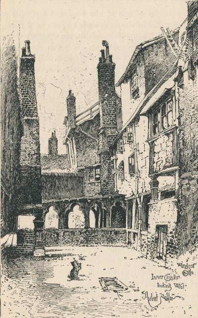 Indre Kloster, Looking West, 1895 af Unbekannt