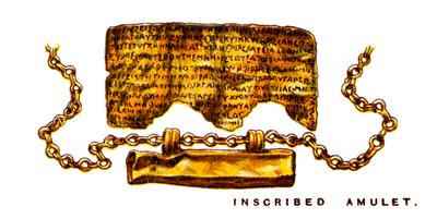 Indskrevet amulet, 1923 af Unbekannt