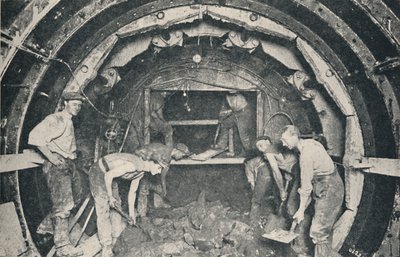 Inside a Greathead Tunneling Shield, 1926 af Unbekannt