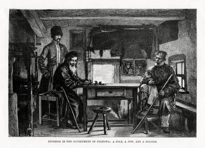 Interiør i regeringen i Pultowa, det centrale Ukraine, 1879 af Unbekannt