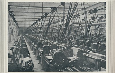 Interiør af Cotton Mill, 1910 af Unbekannt