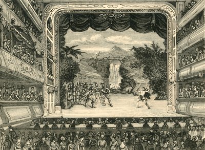 Interiør af Covent Garden Theatre i 1804, 1881. af Unbekannt