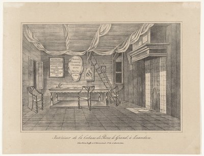 Interiør af Czar Peter House i Zaandam, 1697, midten af det 19. århundrede af Unbekannt