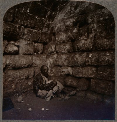 Interiør af Lazarus grav, c1900 af Unbekannt