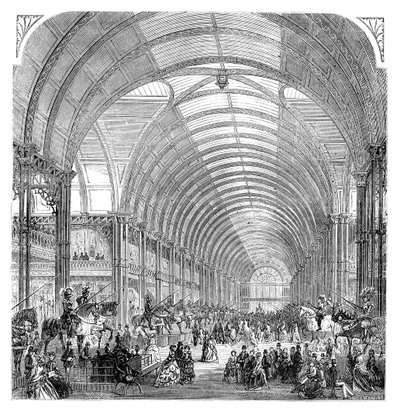 Indvendig visning af Manchester-udstillingen, 1857 slutningen af det 19. århundrede af Unbekannt