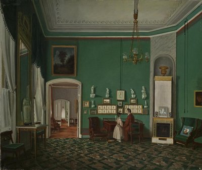 Interiør med enfilade, 1830